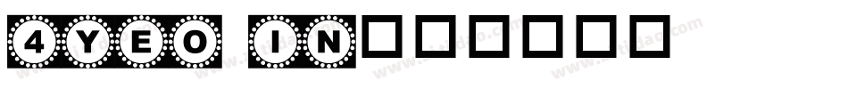 4YEO IN字体转换